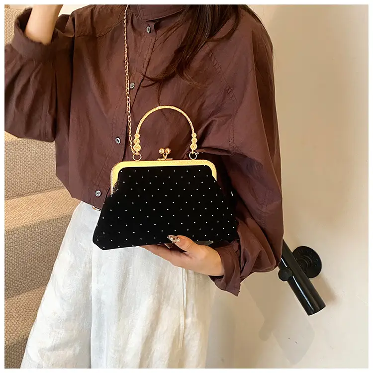 2024 Autumn Fashion Women's Handbags Black Red Maroon - Image 7