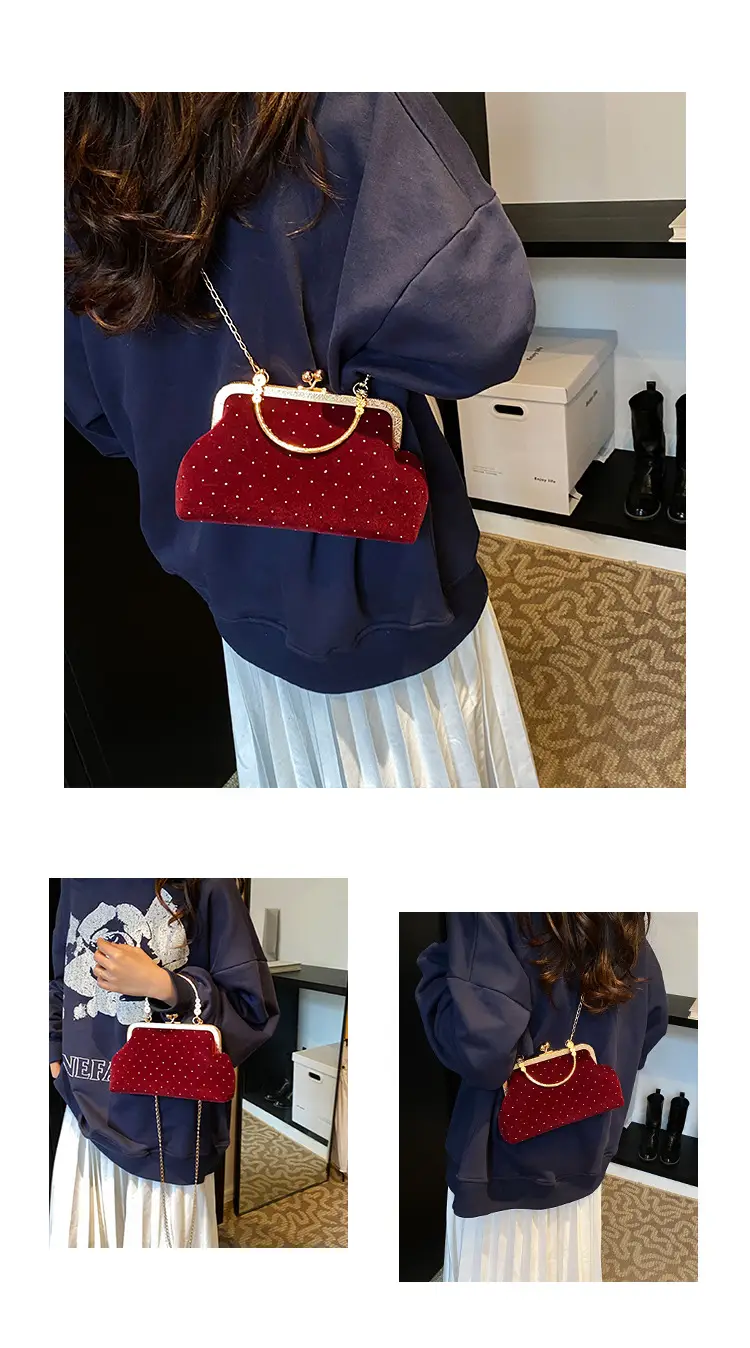 2024 Autumn Fashion Women's Handbags Black Red Maroon — feature 21