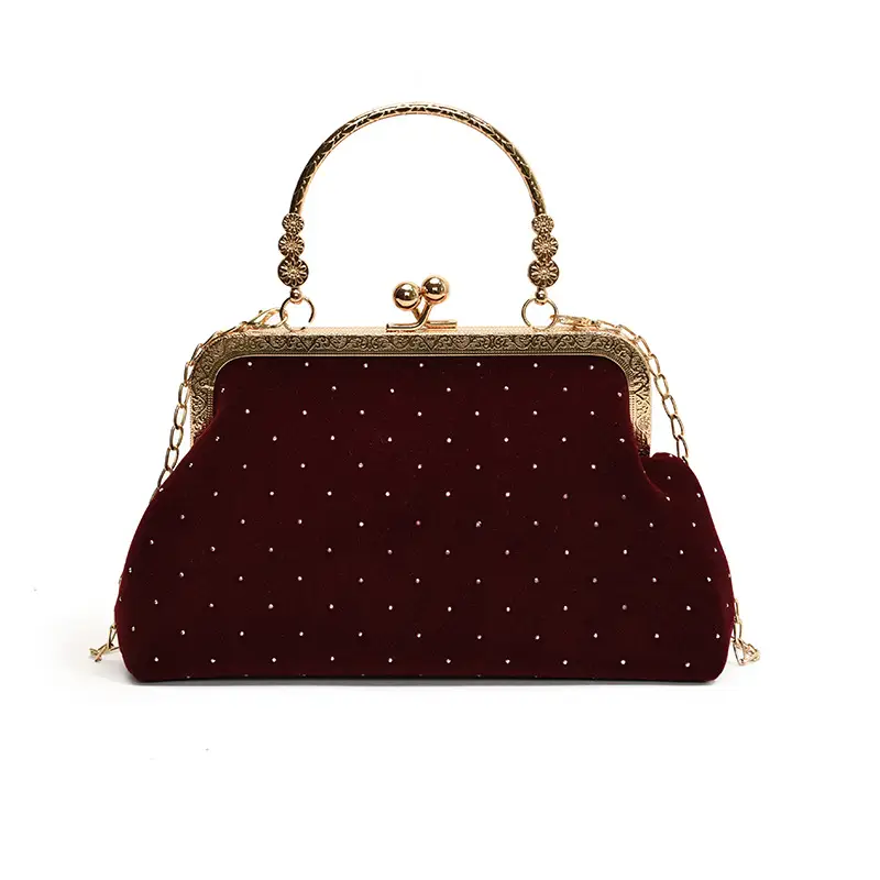 2024 Autumn Fashion Women's Handbags Black Red Maroon - Image 2