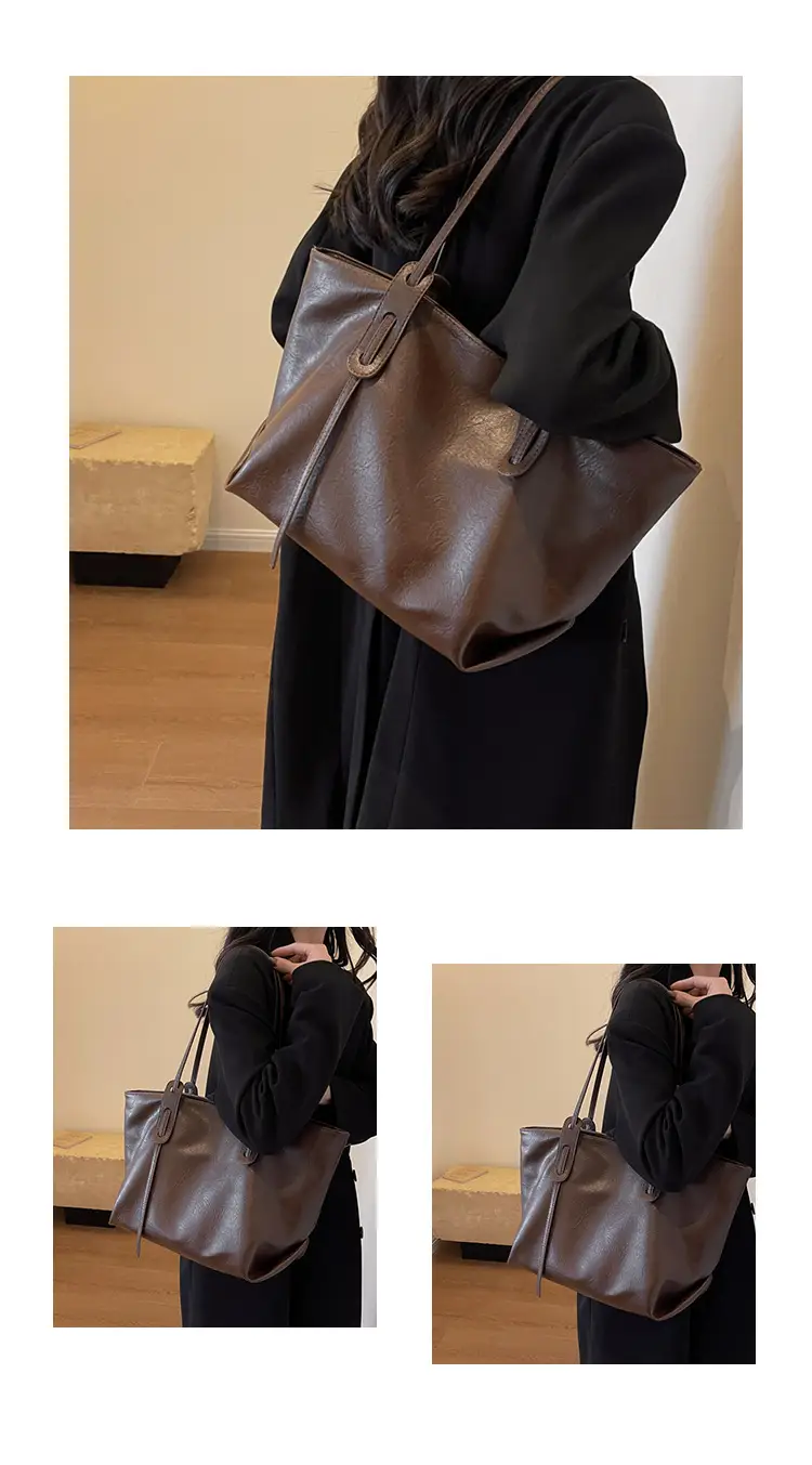 Trendy Brown Soft Shoulder Bag for Women 2026 β feature 13
