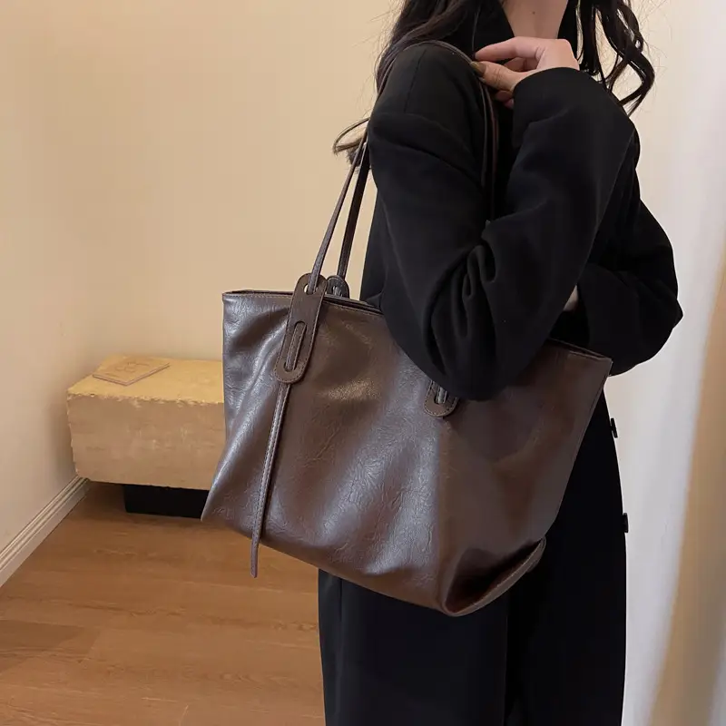 Trendy Brown Soft Shoulder Bag for Women 2026 - Image 2