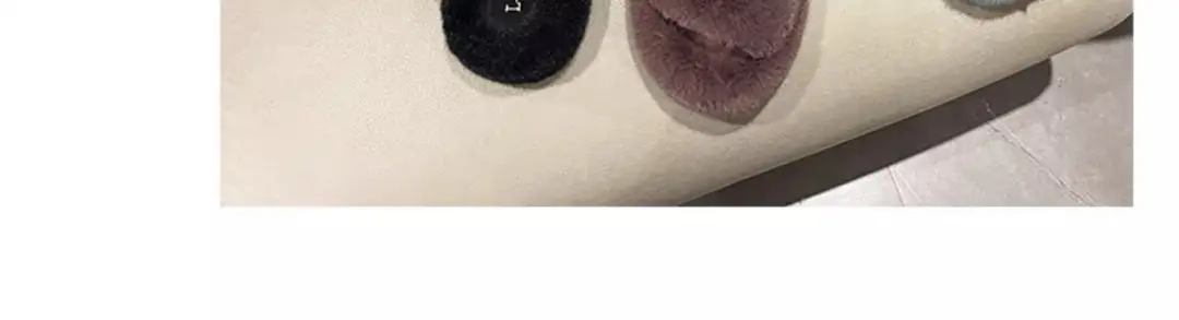 Furry Slippers for Women, Suitable for Outdoor Wear, 2025 New Popular Style, Internet-Famous, High-End Feel, Suitable for Office and Home, Plush Thick-Soled Cotton Slippers — feature 18