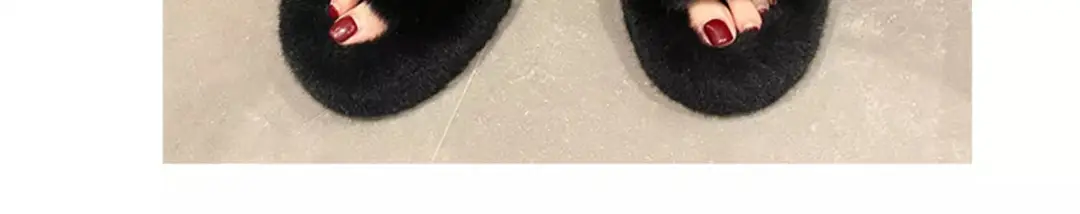 Furry Slippers for Women, Suitable for Outdoor Wear, 2025 New Popular Style, Internet-Famous, High-End Feel, Suitable for Office and Home, Plush Thick-Soled Cotton Slippers — feature 6