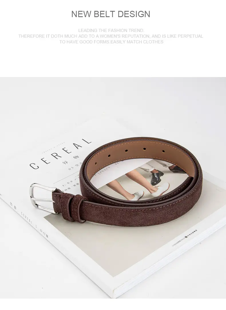 New Genuine Leather Women's Belt with Alloy Buckle — feature 10