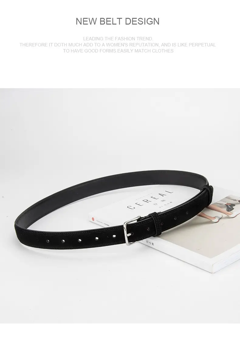 New Genuine Leather Women's Belt with Alloy Buckle — feature 12