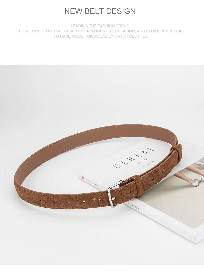 New Genuine Leather Women's Belt with Alloy Buckle — feature 13