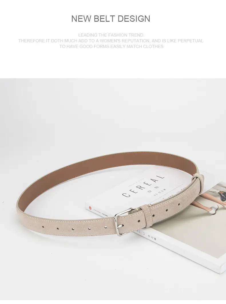 New Genuine Leather Women's Belt with Alloy Buckle — feature 14