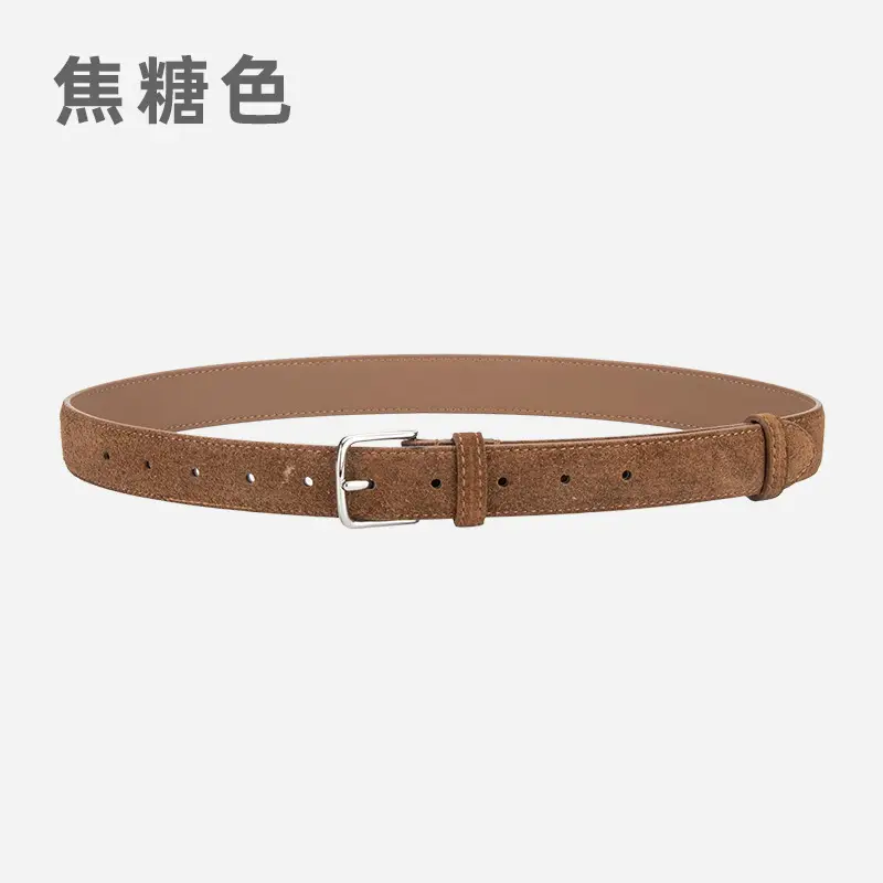 New Genuine Leather Women's Belt with Alloy Buckle