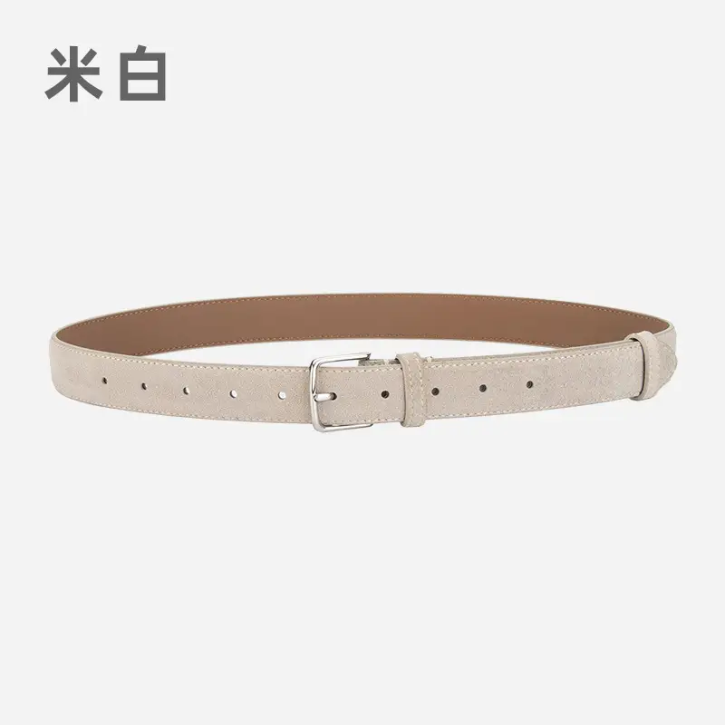 New Genuine Leather Women's Belt with Alloy Buckle