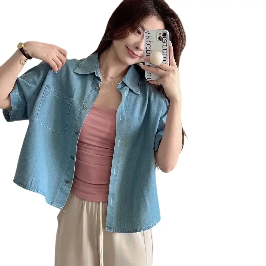 Hot Girls Pure Wish Pleated Camisole Women's Summer Thin Shoulder Strap Inner Wear Sweet and Hot Style Sleeveless Top Outer Wear with Chest Pad