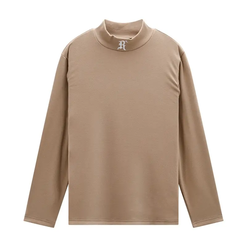 Boys Half Turtleneck Long Sleeve T-Shirt Light Blue - Image 8