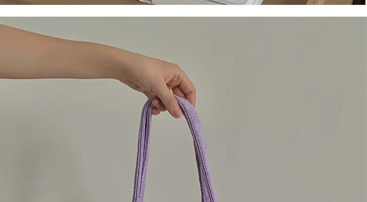 Green Checkboard Vintage Knitted Shoulder Bag Large Capacity — feature 27