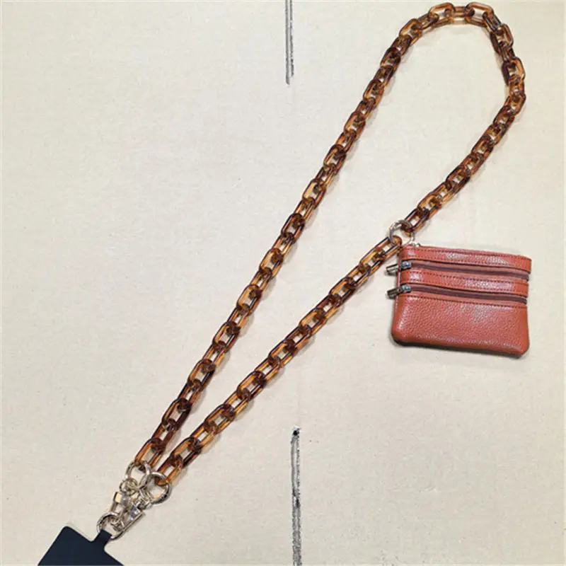 White Crossbody Bag with Chain Strap for Women - Image 3