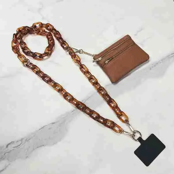 White Crossbody Bag with Chain Strap for Women - Image 12