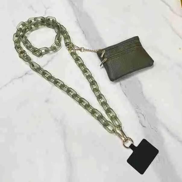 White Crossbody Bag with Chain Strap for Women - Image 4