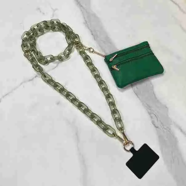White Crossbody Bag with Chain Strap for Women - Image 5