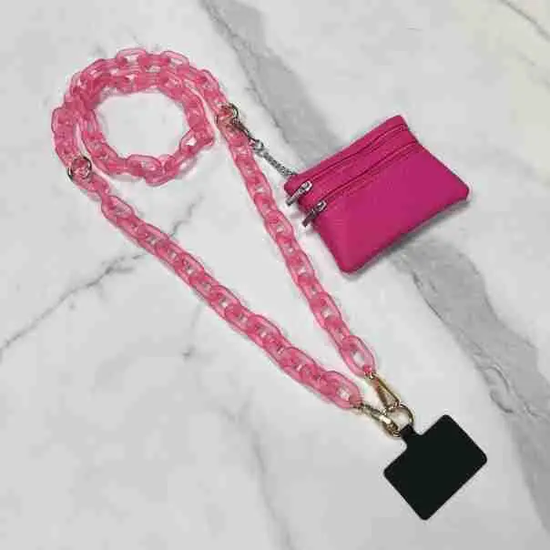 White Crossbody Bag with Chain Strap for Women - Image 6