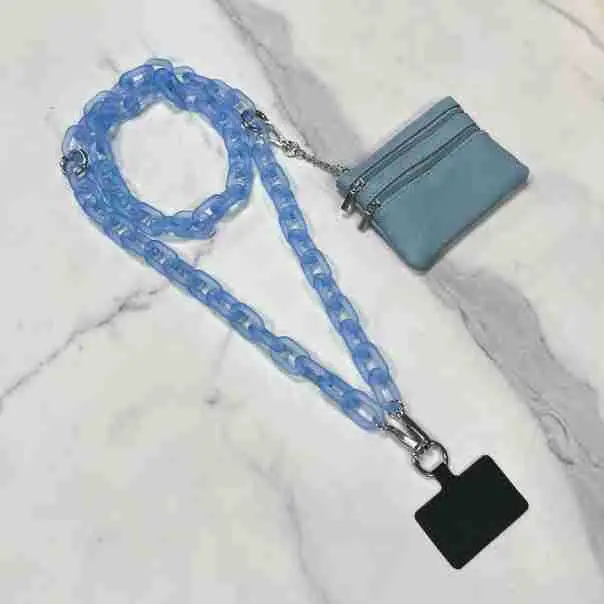White Crossbody Bag with Chain Strap for Women - Image 8