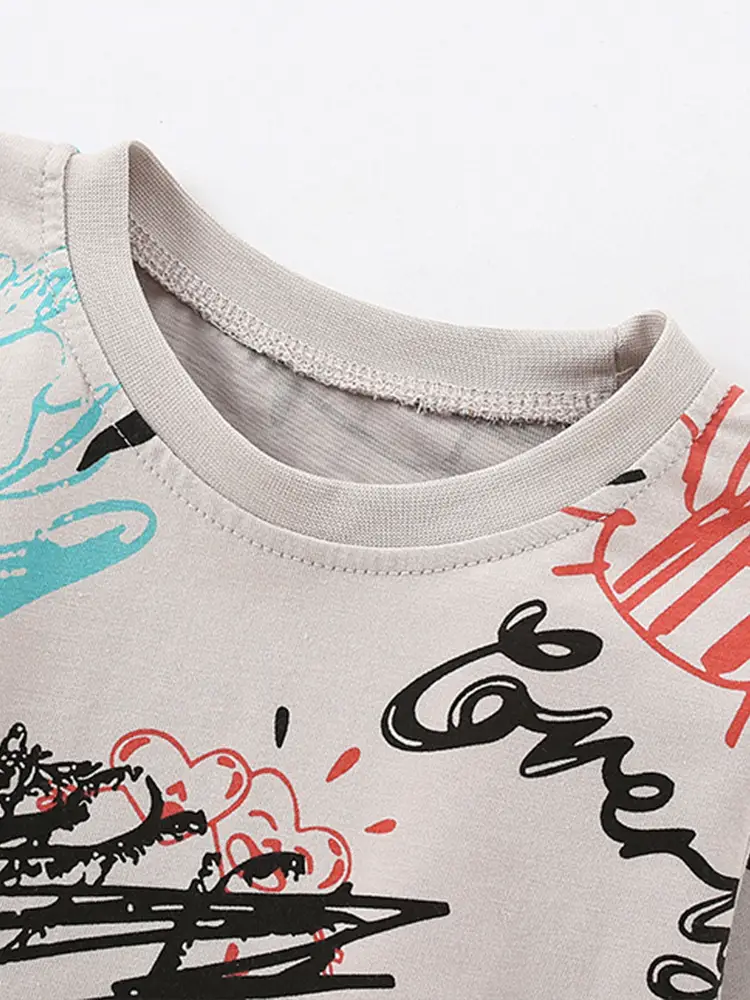 Malwee Boys Autumn T-Shirt with Handmade Design - Image 3
