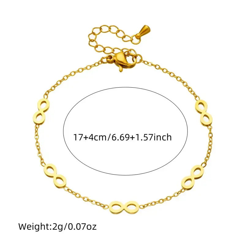 Gold Plated Chain Bracelet for Women - Image 7