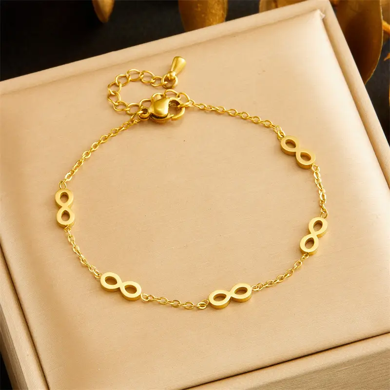 Gold Plated Chain Bracelet for Women - Image 3