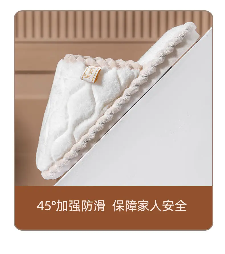 Cixi Cotton Slippers for Women Spring and Autumn and Winter Home Indoor Non-slip Home Warm Couple Winter Fur Plush Men — feature 13