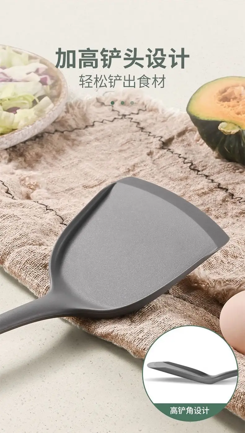 Household Silicone Spatula, Two-Tone Silicone Cooking Spatula, Kitchen Cooking Spoon, High-Temperature Resistant Spatula Set Wholesale — feature 8