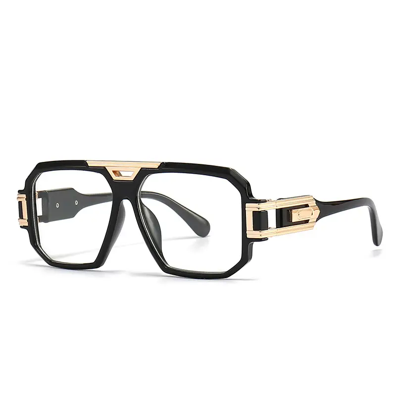 2024 Men Sunglasses Gold Gradient Large Frame