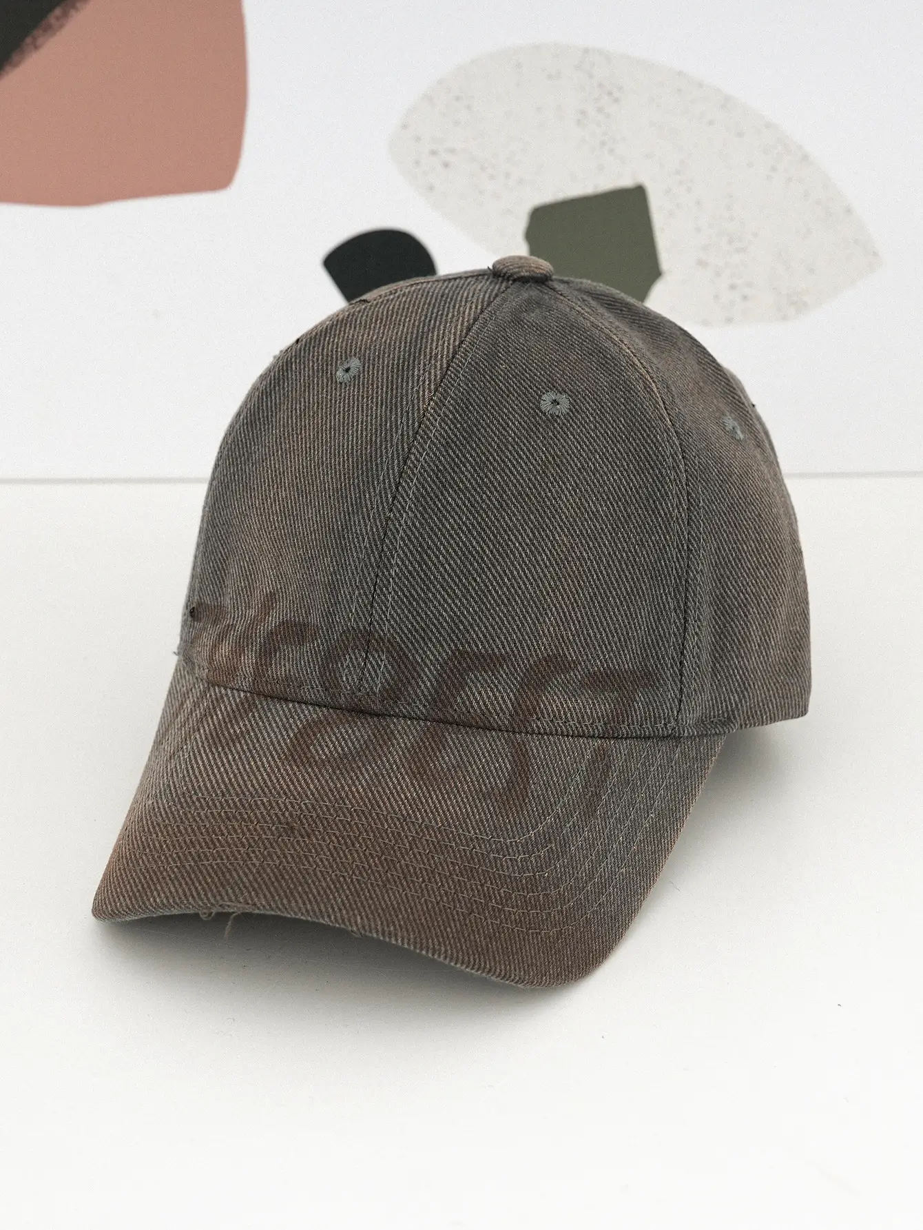 Men Women Printed Gradient Letter Graffiti Cap - Image 2