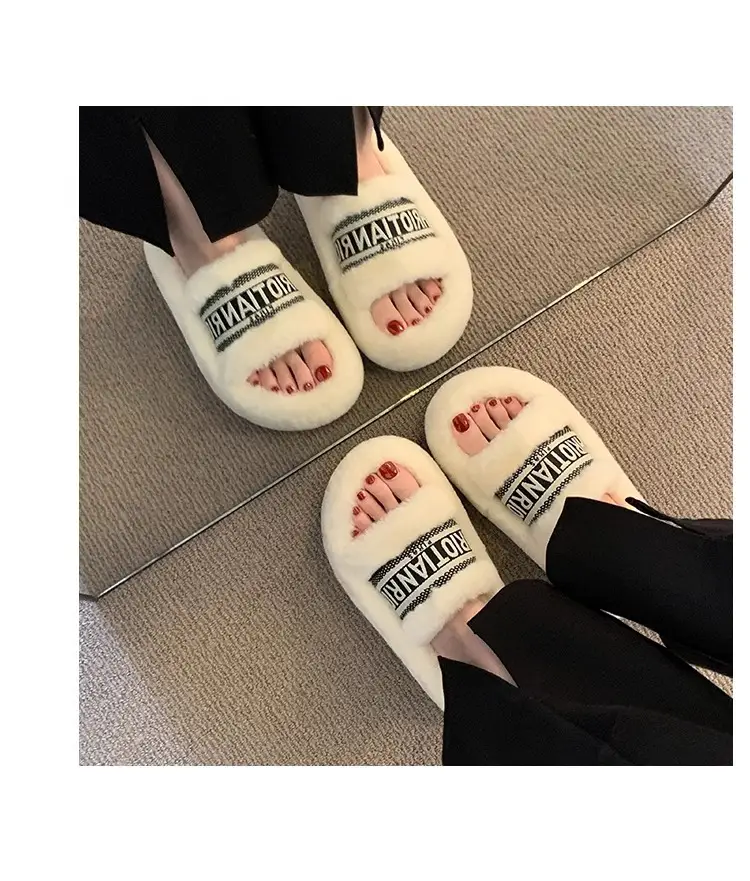 2025 New Autumn and Winter Indoor and Outdoor Home Furry Slippers for Women, Thick-Soled, Non-Slip, Comfortable, Trendy, Casual, Versatile Furry Slippers — feature 12