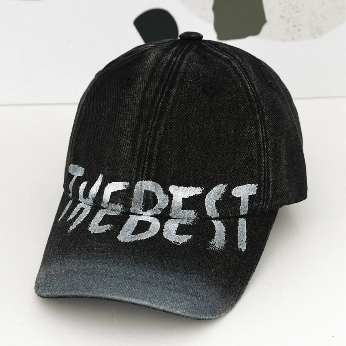 Men Women Printed Gradient Graffiti Cap Brown - Image 8