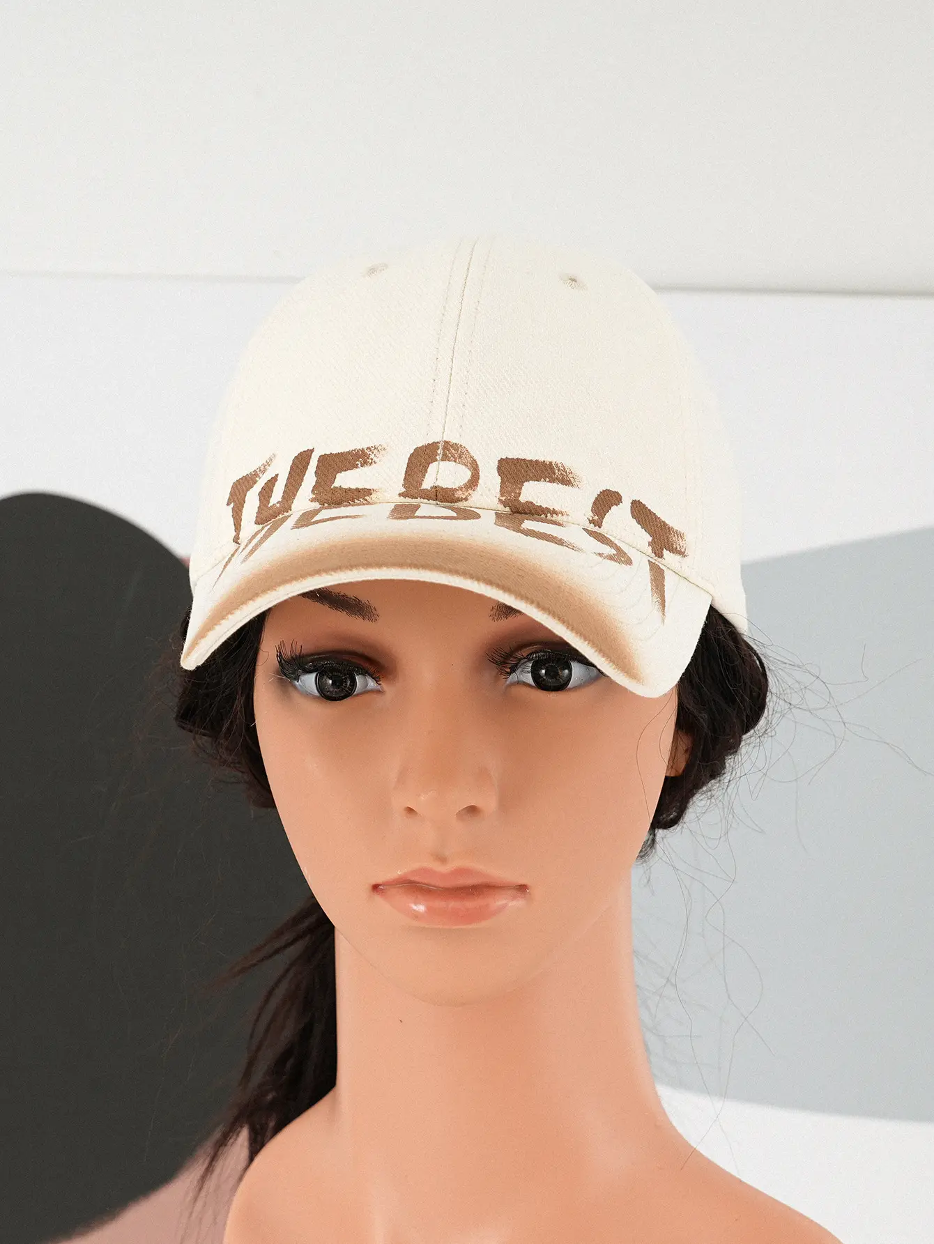 Men Women Printed Gradient Graffiti Cap Brown — feature 5