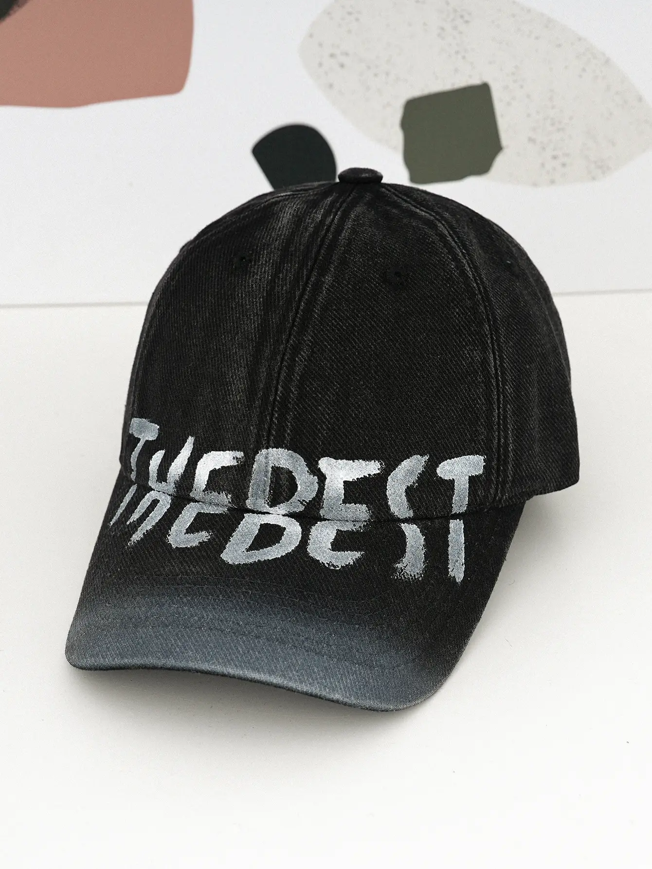 Men Women Printed Gradient Graffiti Cap Brown — feature 7