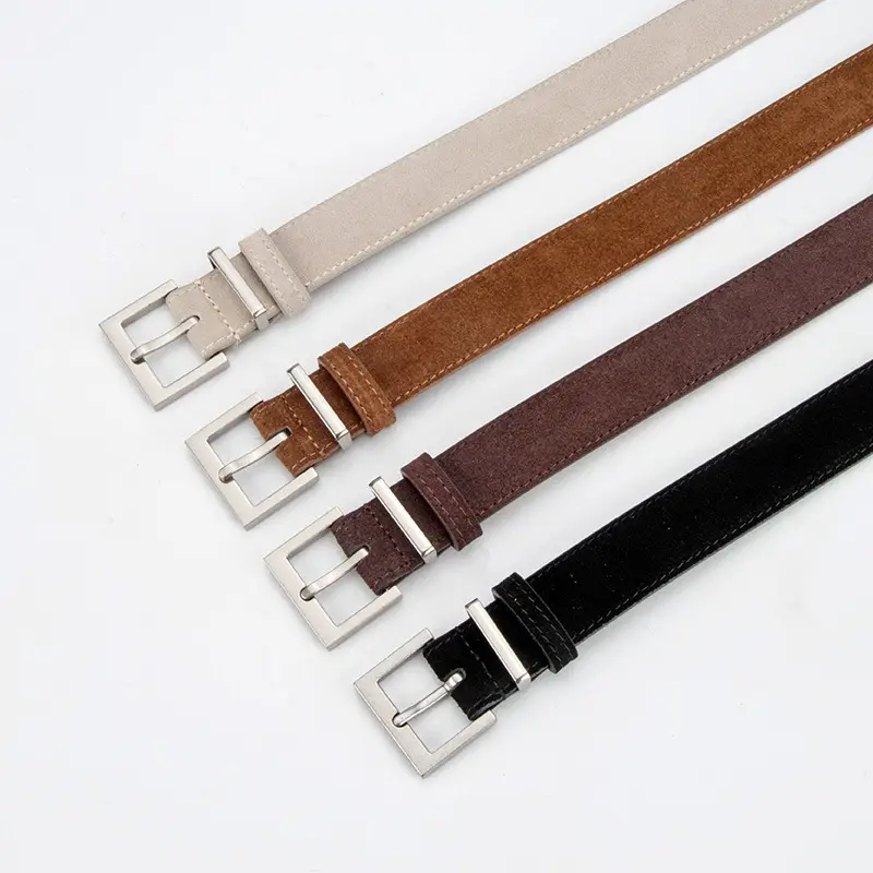 Women Cross-border Frosted Anti-velvet Pin Buckle Belt for Jeans Skirt - Image 8
