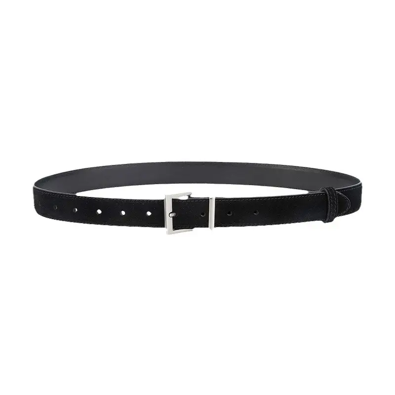Women Cross-border Frosted Anti-velvet Pin Buckle Belt for Jeans Skirt - Image 11