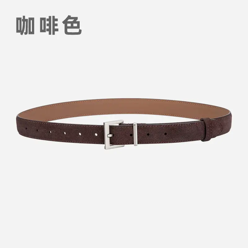 Women Cross-border Frosted Anti-velvet Pin Buckle Belt for Jeans Skirt - Image 3