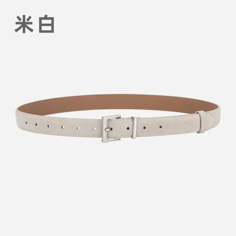 Women Cross-border Frosted Anti-velvet Pin Buckle Belt for Jeans Skirt - Image 4