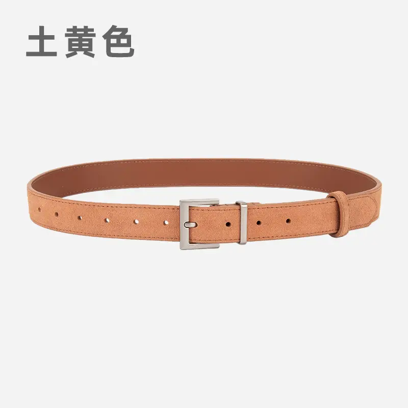 Women Cross-border Frosted Anti-velvet Pin Buckle Belt for Jeans Skirt - Image 6
