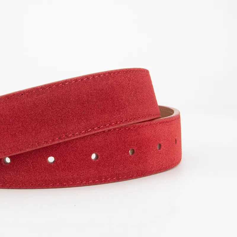 Women Retro Frosted Leather Belt Brown Pin Buckle