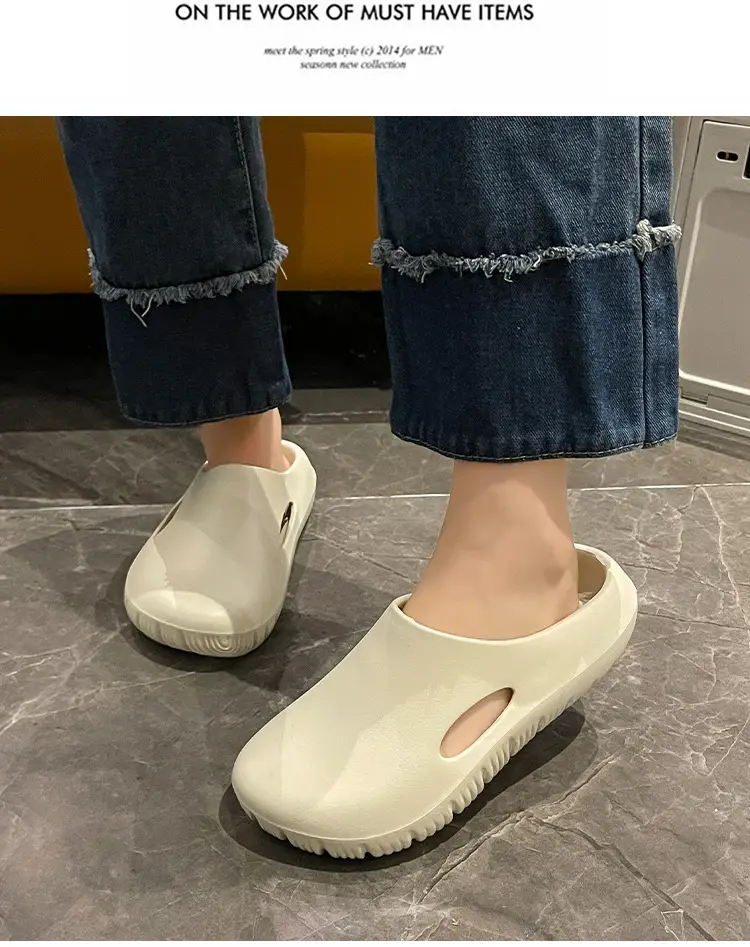 Eva Bread Cave Shoes Men's and Women's Famous Stars Same Non-Slip Outdoor Sandals Shoes Slippers — feature 14