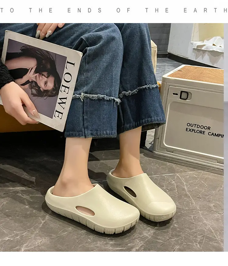 Eva Bread Cave Shoes Men's and Women's Famous Stars Same Non-Slip Outdoor Sandals Shoes Slippers — feature 15