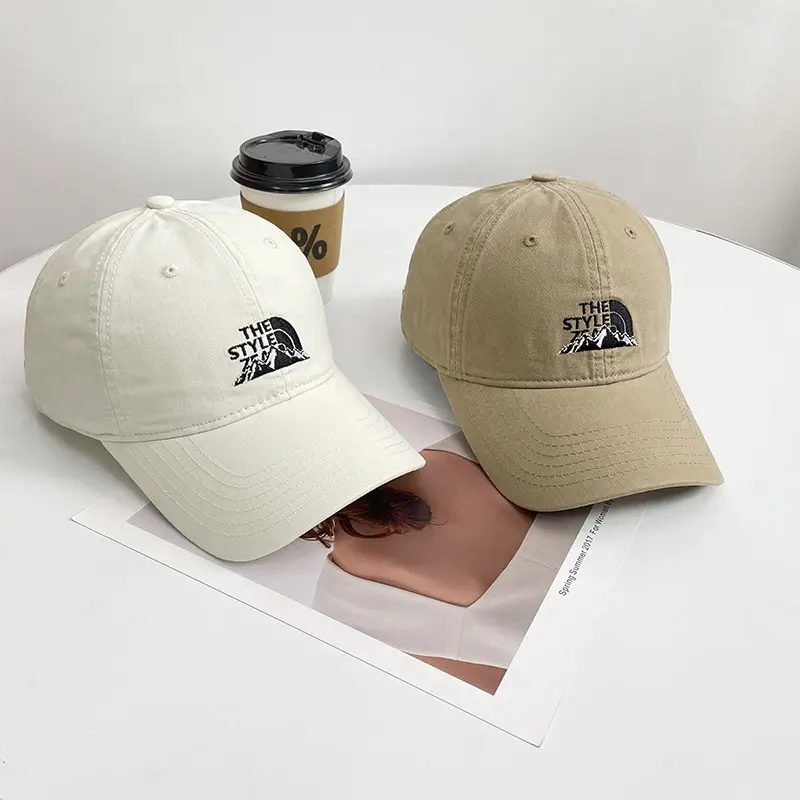 Beige Embroidered Baseball Cap Unisex Spring Autumn - Image 7