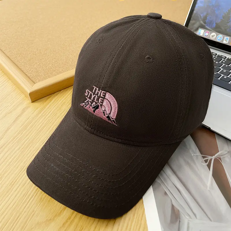 Beige Embroidered Baseball Cap Unisex Spring Autumn - Image 3