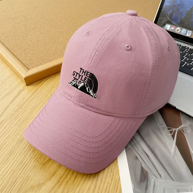 Beige Embroidered Baseball Cap Unisex Spring Autumn - Image 6