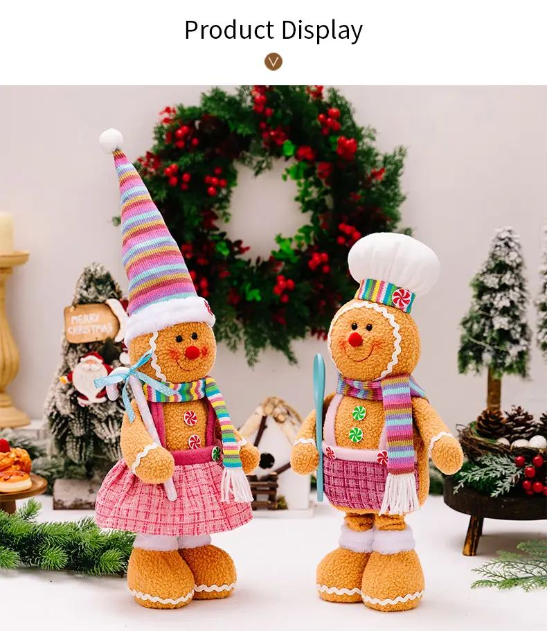 Christmas Gingerbread Doll Telescopic Biscuit Decor — feature 7