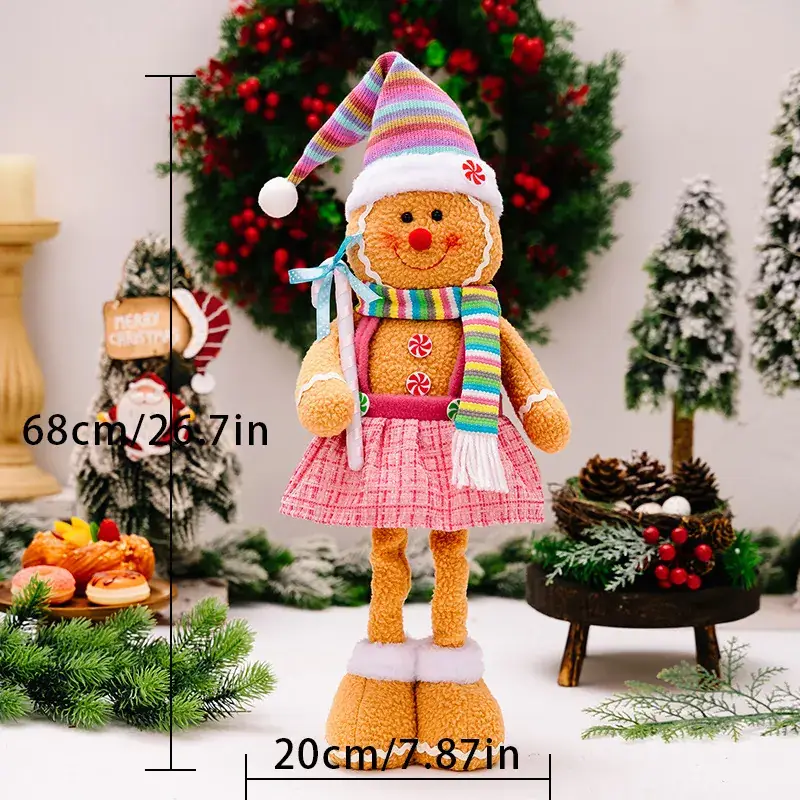 Christmas Gingerbread Doll Telescopic Biscuit Decor - Image 2