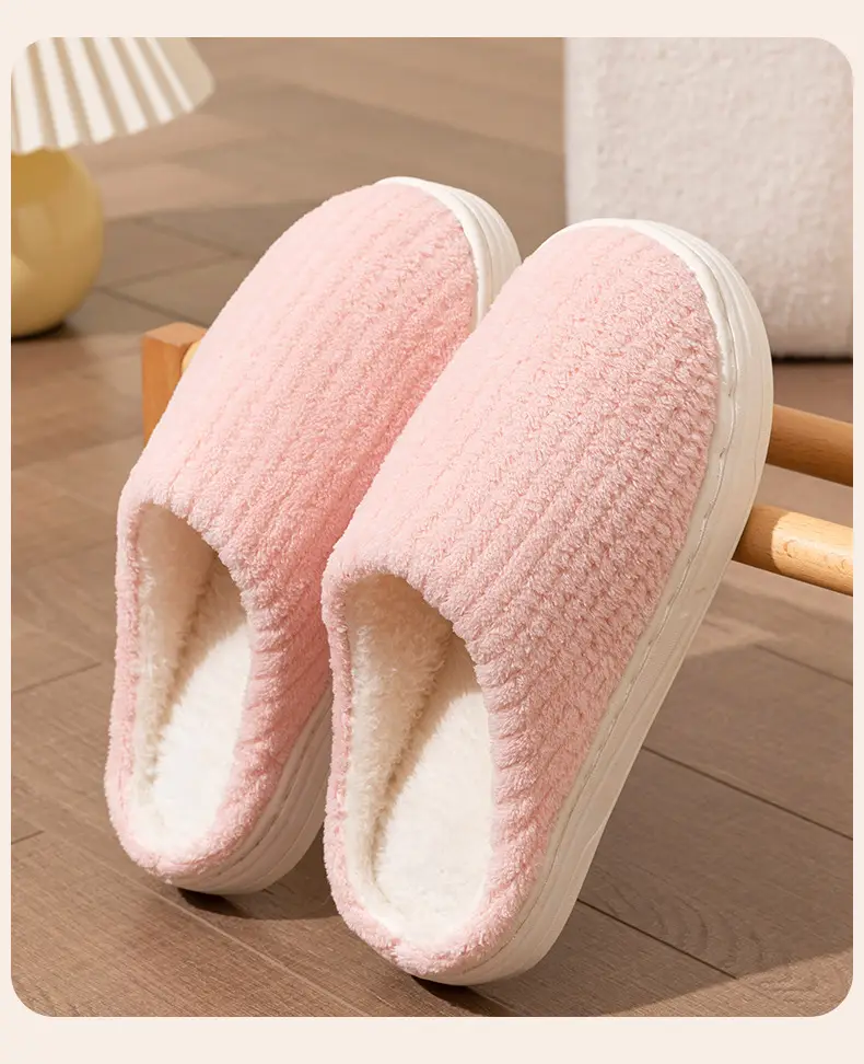 Cotton Slippers Men's Autumn and Winter Household Thick Bottom Non-slip Home Warm Indoor Plush Slippers Men's Winter Cotton Shoes — feature 18