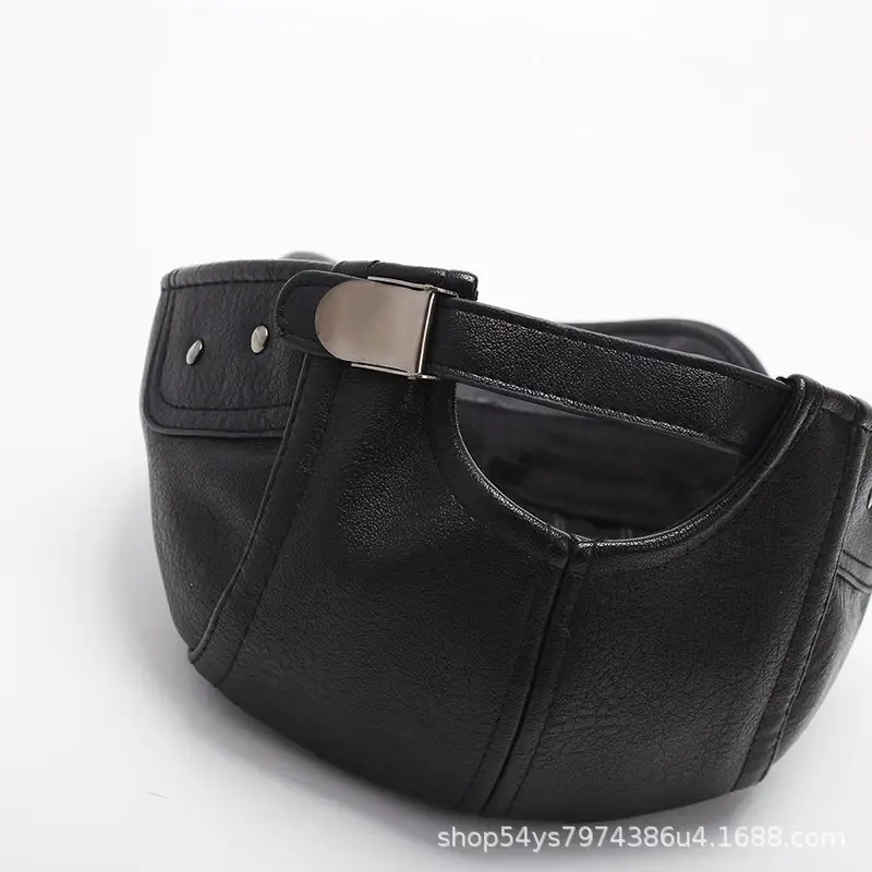 Warm Leather Cap for Men Winter Travel Forward - Image 4