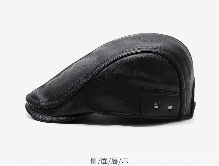 Warm Leather Cap for Men Winter Travel Forward — feature 10