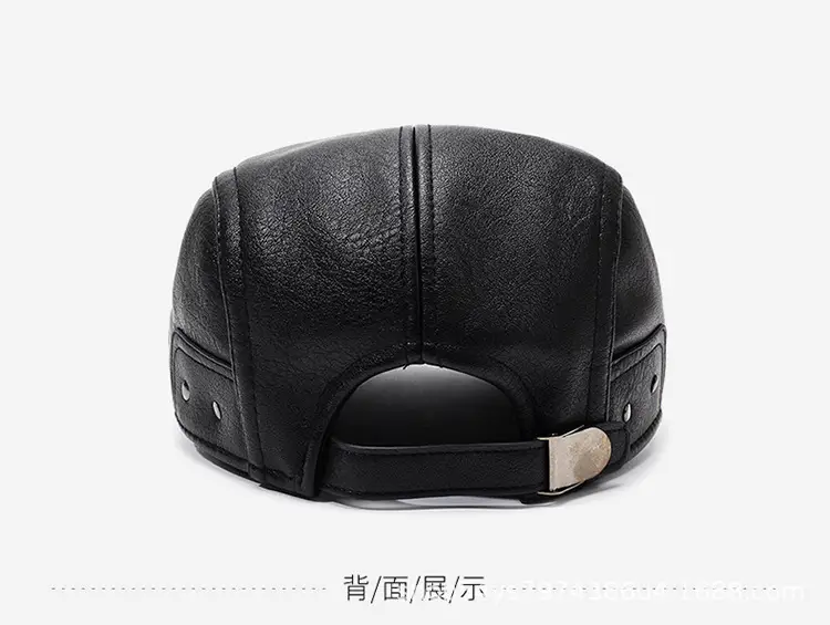 Warm Leather Cap for Men Winter Travel Forward — feature 11